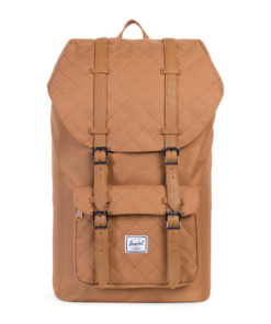 Batoh Herschel Supply Little America Caramel Quilted / Caramel Synthetic Leather