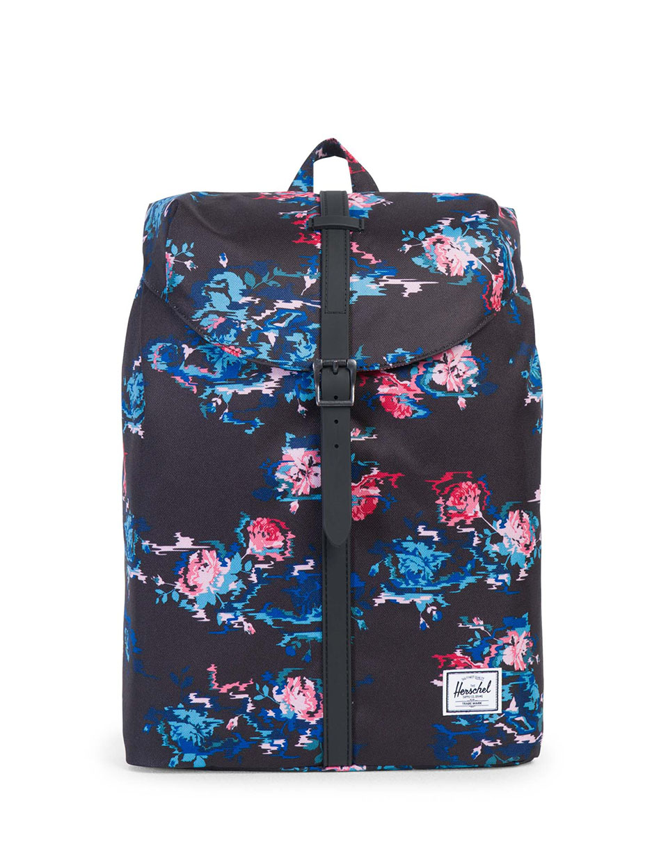 Batoh Herschel Supply Post Floral Blur / Black Rubber Batoh Herschel Supply Post Floral Blur / Black Rubber