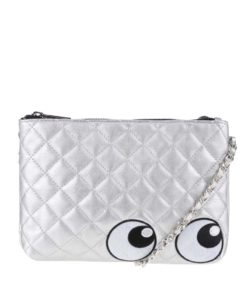 Crossbody kabelka ve stříbrné barvě s řetízkem Tally Weijl