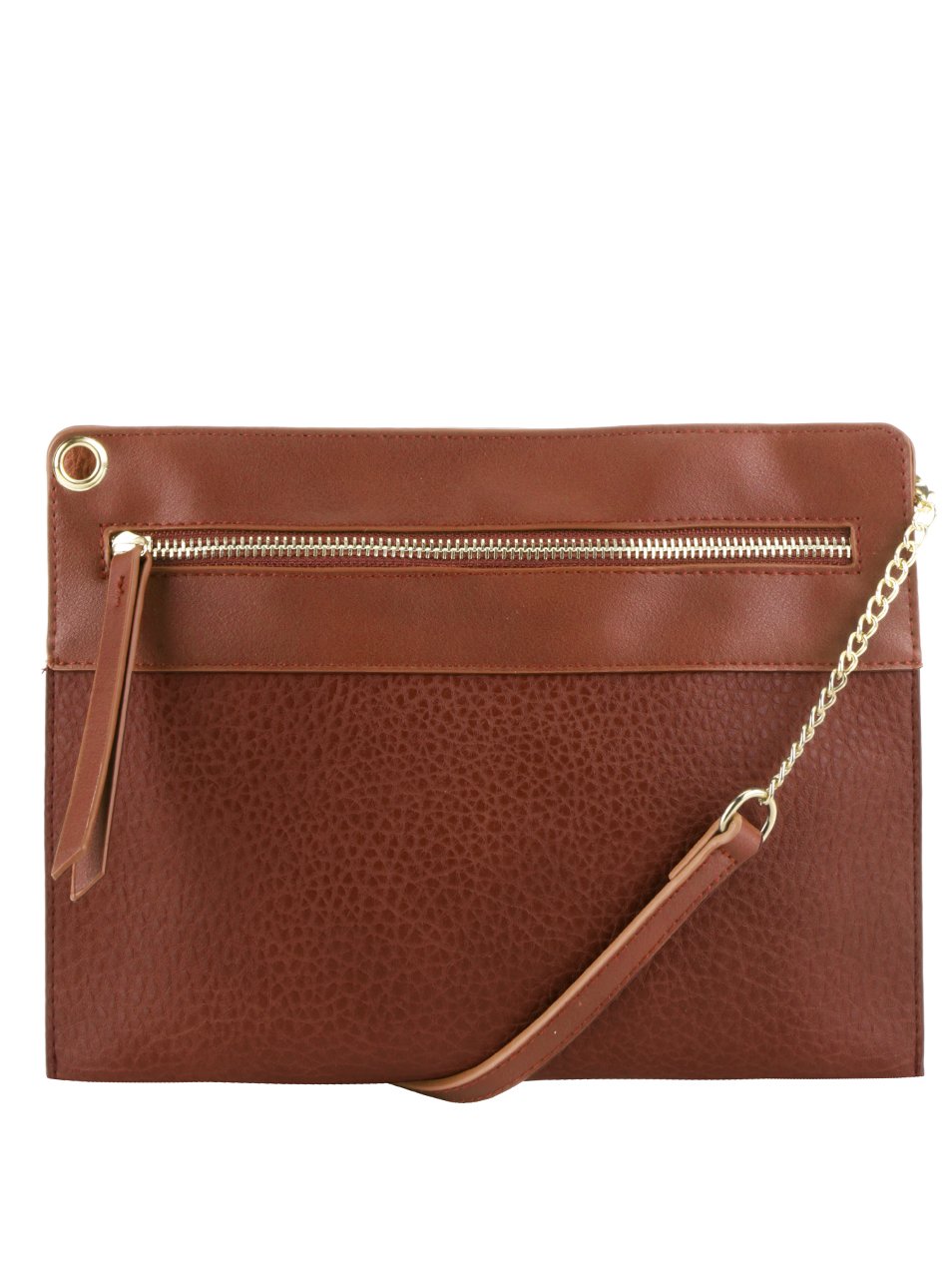 Hnědé psaníčko Pieces Andore Hnědé psaníčko Pieces Andore