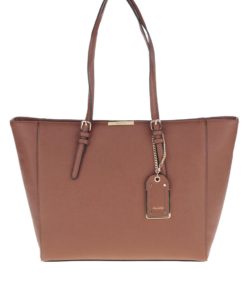 Hnědý shopper s detaily ve zlaté barvě ALDO Pentwater