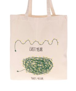 Krémová plátěná taška s potiskem ZOOT Originál Světýlka