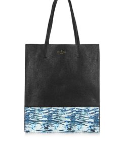 Modro-černý shopper se vzorem Paul's Boutique Elena