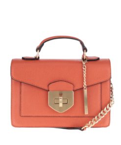 Oranžová menší crossbody kabelka s detaily ve zlaté barvě ALDO Astirwen