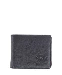 Peněženka Herschel Supply Hank + Coin Black Pebbled Leather