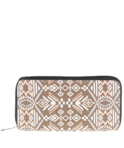 Růžovo-hnědá vzorovaná peněženka Haily´s Ethno