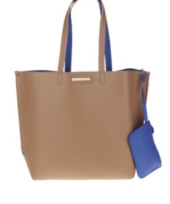 Světle hnědý shopper s modrými detaily Dorothy Perkins