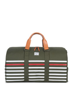 Taška Herschel Supply Novel Forest Night Offset Stripe / Veggie Tan Leather