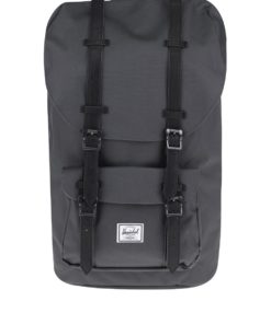 Tmavě šedý batoh s černými popruhy Herschel Little America