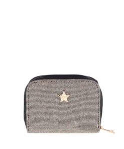 Třpytivá peněženka ve stříbrné barvě Dorothy Perkins