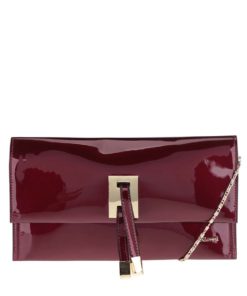 Vínové lesklé psaníčko Gionni Luciana