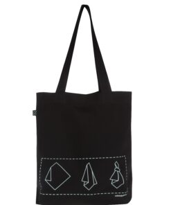 "Dobrá" černá plátěná taška Mamma HELP