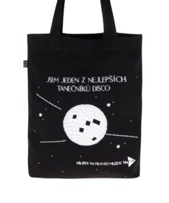 "Dobrá" černá plátěná taška NaFILM Kouř