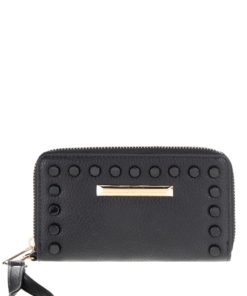 Černá dámská peněženka s plastickými detaily Gionni Purses