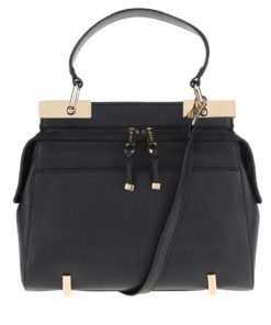 Černá kabelka na zip s detaily ve zlaté barvě ALDO Honeyberry