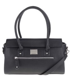 Černá kabelka s detaily ve stříbrné barvě Gionni Lia