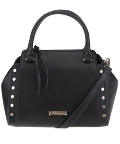 Černá kabelka s detaily ve zlaté barvě Gionni Romy