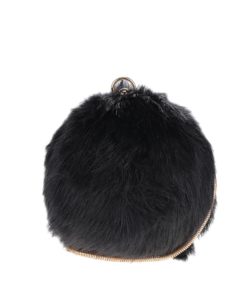 Černá malá kulovitá kabelka s detaily ve zlaté barvě ALDO Montirone