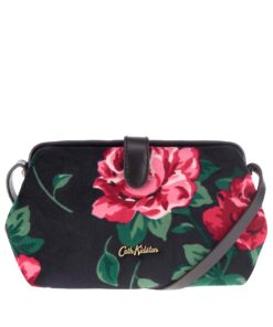 Černá malá květovaná crossbody kabelka Cath Kidston