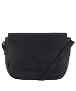 Černá menší crossbody kabelka Pieces Deena