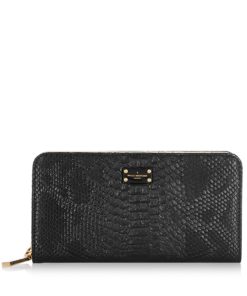Černá peněženka s hadím vzorem Paul's Boutique Carla
