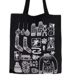 Černá plátěná taška ZOOT Original Vánoce