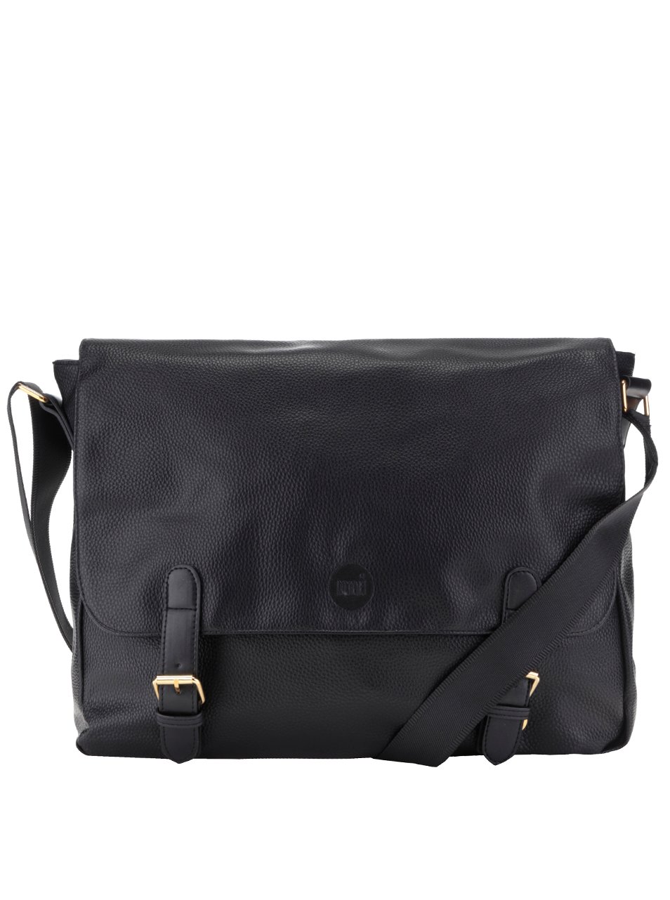 Černá pánská koženková taška přes rameno Mi-Pac Messenger Černá pánská koženková taška přes rameno Mi-Pac Messenger