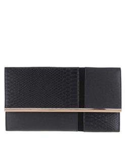 Černé psaníčko s hadím vzorem Dorothy Perkins