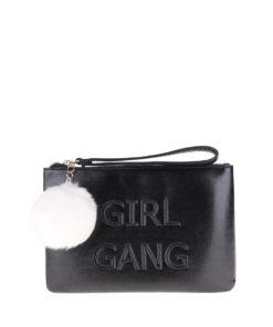 Černé psaníčko s kulatým přívěškem Miss Selfridge