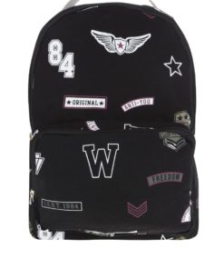 Černý batoh s potiskem Tally Weijl