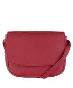 Červená menší crossbody kabelka Pieces Deena