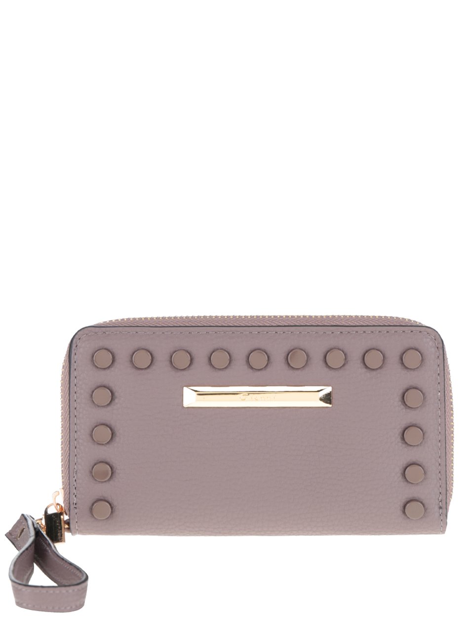 Šedohnědá dámská peněženka s plastickými detaily Gionni Purses Šedohnědá dámská peněženka s plastickými detaily Gionni Purses
