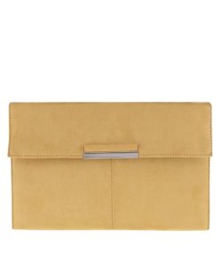 Žluté psaníčko v semišové úpravě Dorothy Perkins