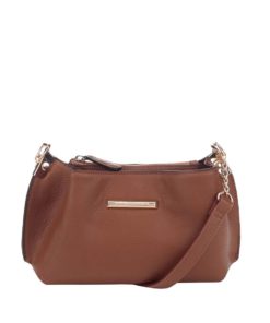 Hnědá menší crossbody kabelka Dorothy Perkins