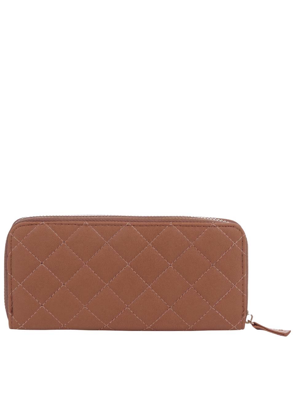 Hnědá prošívaná peněženka s detaily ve zlaté barvě Haily´s Bea Hnědá prošívaná peněženka s detaily ve zlaté barvě Haily´s Bea