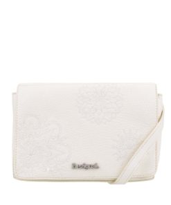 Krémová malá crossbody kabelka Desigual Dalls Alex