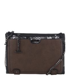 Černá crossbody kabelka se strakatým psaníčkem ALDO Giren