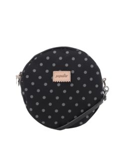 Černá puntíkovaná crossbody kabelka Popular Cake Kate