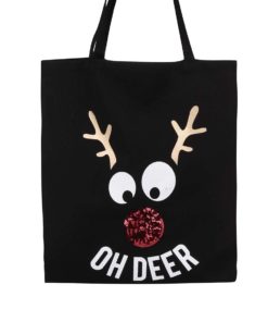 Černá taška s vánočním motivem TALLY WEiJL