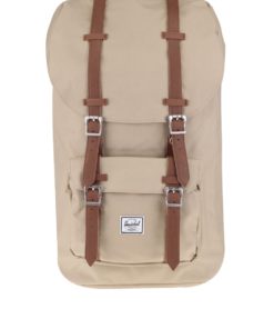Béžový batoh s hnědými popruhy Herschel Little America 25 l
