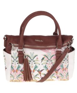 Hnědo-krémová kabelka Desigual Loverty Tropicalicio
