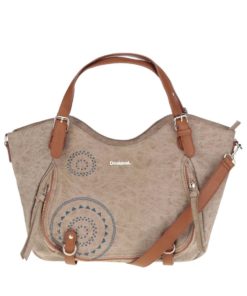 Hnědá kabelka s hadím vzorem Desigual Rotterdam Avignon