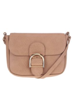 Hnědá malá crossbody kabelka Pieces Luna
