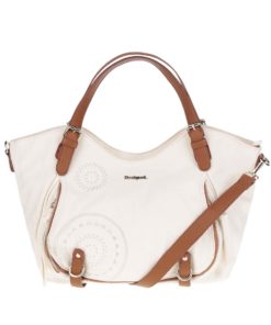 Krémová kabelka s hadím vzorem Desigual Rotterdam Avignon