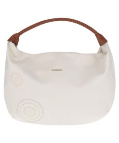 Krémová velká kabelka s hadím vzorem Desigual Calypso Avignon