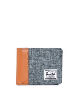 Peněženka Herschel Supply Edward Raven Crosshatch/Tan Pebbled Synthetic Leather