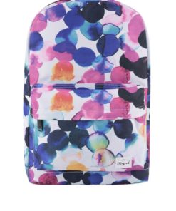Růžovo-modro-krémový dámský batoh Spiral Watercolour 18 l