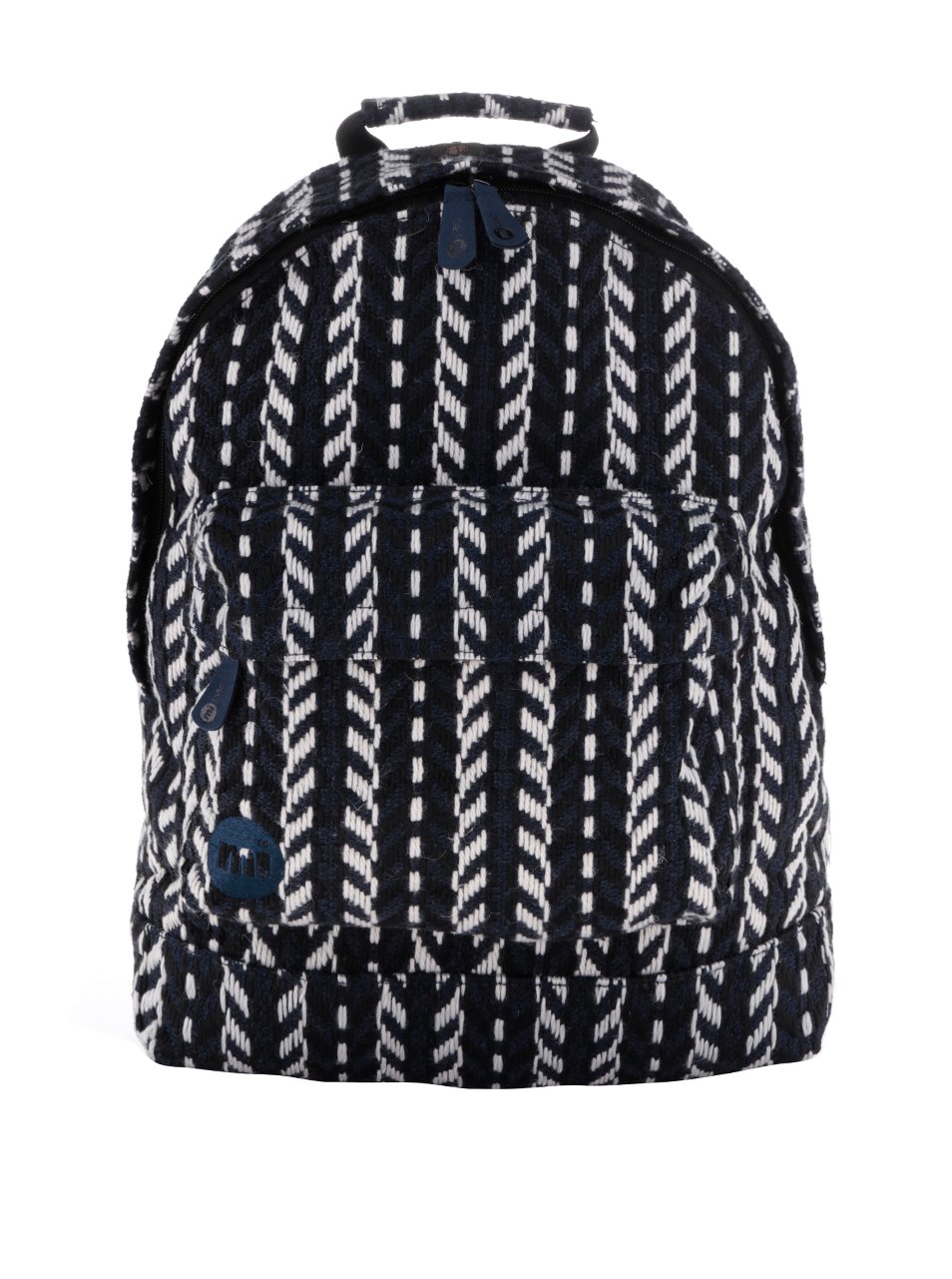 Tmavě modrý prošívaný unisex batoh Mi-Pac Folk Knit 17 l Tmavě modrý prošívaný unisex batoh Mi-Pac Folk Knit 17 l