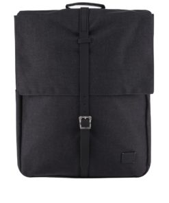 Tmavě šedý unisex batoh s klopou a gumovou sponou Spiral Manhattan 16 l