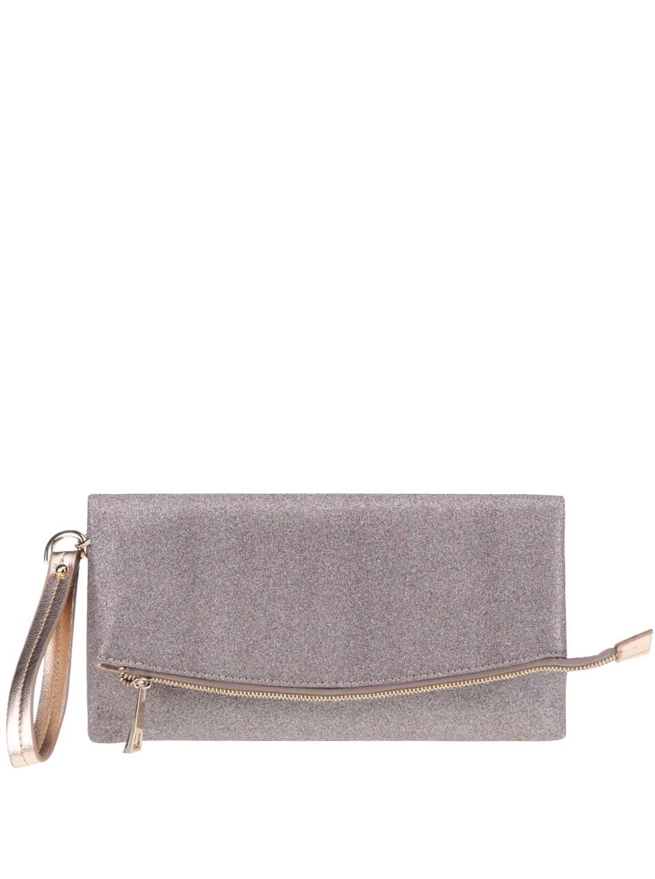 Třpytivá crossbody kabelka ve stříbrno-růžové barvě Miss Selfridge Třpytivá crossbody kabelka ve stříbrno-růžové barvě Miss Selfridge